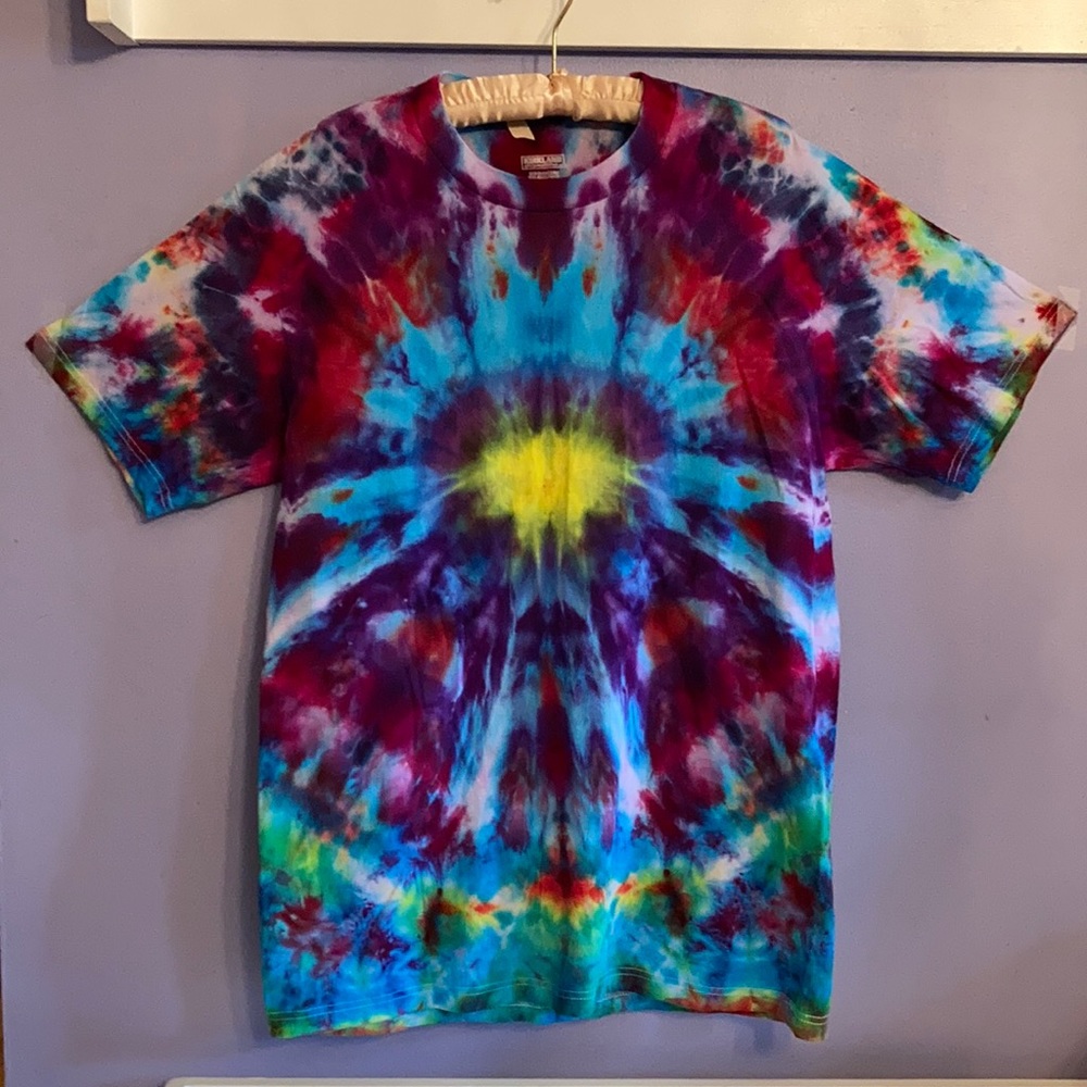 One of a kind hand dyed tie dye t-shirts